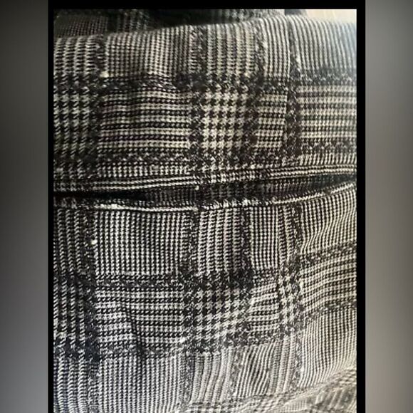 Vintage Gianni Versace 80s-90s Black/Gray Plaid Made In Italy Blazer Wool Blend - Picture 10 of 16